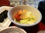 A traditional Buddhist breakfast in a 1000 year-old Buddhist temple, Shukubo Koya-san Eko-in monastery. A traditional Buddhist breakfast in a 1000 year-old Buddhist temple, Shukubo Koya-san Eko-in monastery.