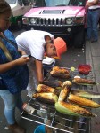 Elote - grilled corn served with lime juice, chilli and salt. Elote - grilled corn served with lime juice, chilli and salt.