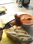 Huchepos con carne de puerco, salsa, crema y queso. Traditional huchepos with pork meat, cheese, cream and salsa. Huchepos con carne de puerco, salsa, crema y queso. Traditional huchepos with pork meat, cheese, cream and salsa.
