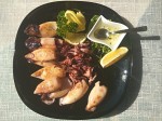 Whole grilled squids – Dobra river Whole grilled squids – Dobra river