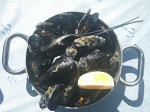 Mussels in breadcrumps - Mussels alla buzara (white) Mussels in breadcrumps - Mussels alla buzara (white)