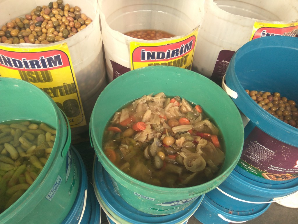 Turkish pickles and olives Turkish pickles and olives