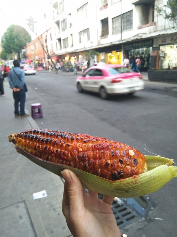 Grilled elote. Grilled elote.