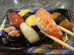 Nigiri with cooked shrimp (Ebi). Nigiri with cooked shrimp (Ebi).