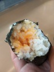 Onigiri with an egg topping. Onigiri with an egg topping.