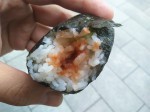 Onigiri with cod roe. Onigiri with cod roe.