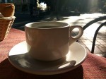 Black coffee added to the breakfast menu set - a traditional Mexican desayuno.
