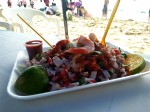 Acapulco - Ceviche with fish and seafood - prawns, squiand octopus. Served with half lime, red salsa, onions and tomatoes. Acapulco - Ceviche with fish and seafood - prawns, squiand octopus. Served with half lime, red salsa, onions and tomatoes.