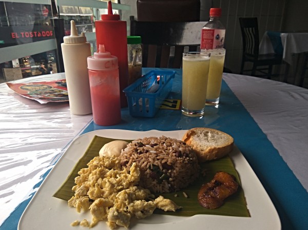 Desayuno ‘Tico’ style – a traditional Costa Rican breakfast Desayuno ‘Tico’ style – a traditional Costa Rican breakfast