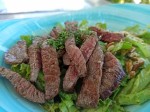 Keto Beef steak salad with nuts and tomatoes Keto Beef steak salad with nuts and tomatoes