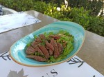 Keto Beef steak salad with nuts and tomatoes Keto Beef steak salad with nuts and tomatoes