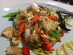 Thai Char Kway Teow with vegetables Thai Char Kway Teow with vegetables