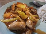 Thai style sweet and sour chicken with rice Thai style sweet and sour chicken with rice