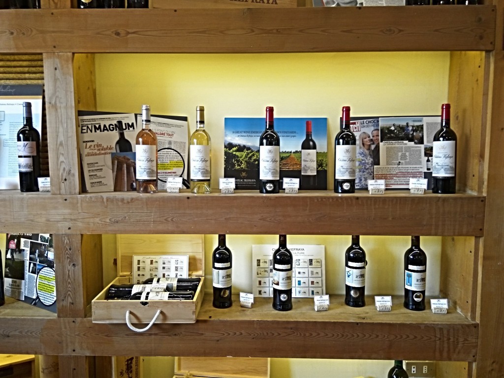 Château Kefraya red and white. Château Kefraya red and white.