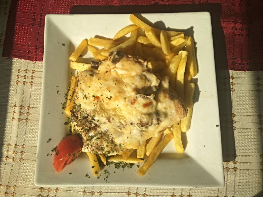 Chicken breast with mushrooms and cheese. Chicken breast with mushrooms and cheese.