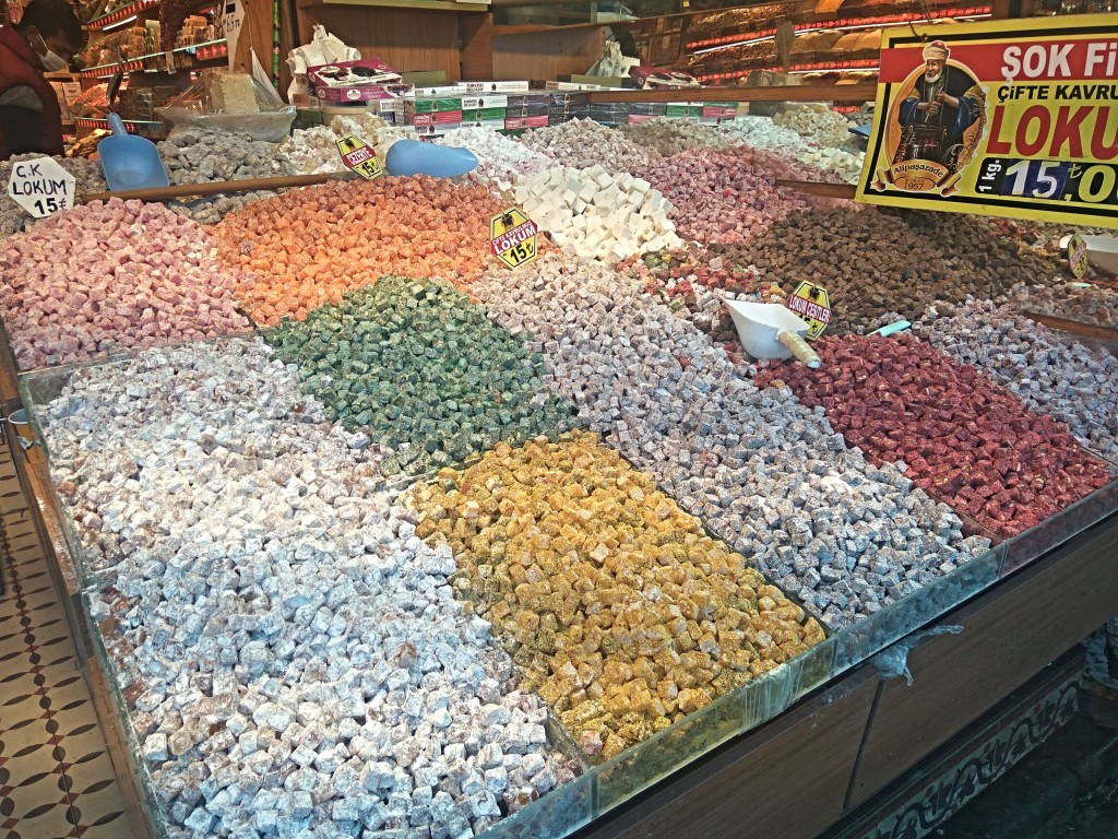 Lokum traditional Turkish delights in cubes Lokum traditional Turkish delights in cubes