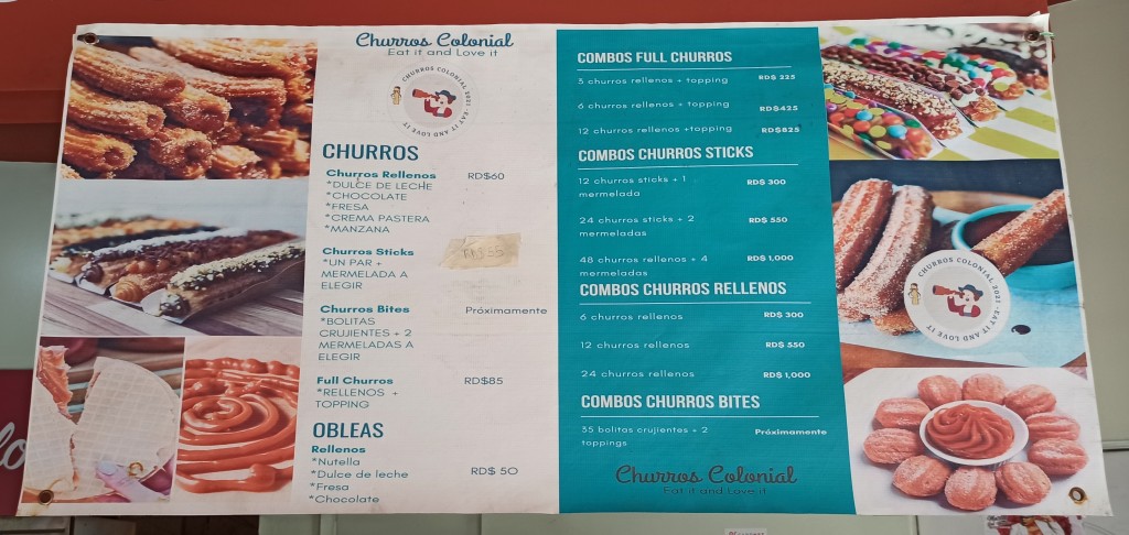 Variations of churros Variations of churros