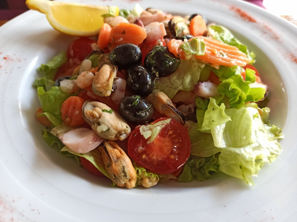 Seafood salad in Ulcinj, Montenegro Seafood salad in Ulcinj, Montenegro