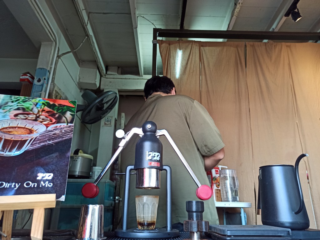 Thai iced coffee brewed in an alternative method, in a Slow bar in Bangkok, Thailand Thai iced coffee brewed in an alternative method, in a Slow bar in Bangkok, Thailand