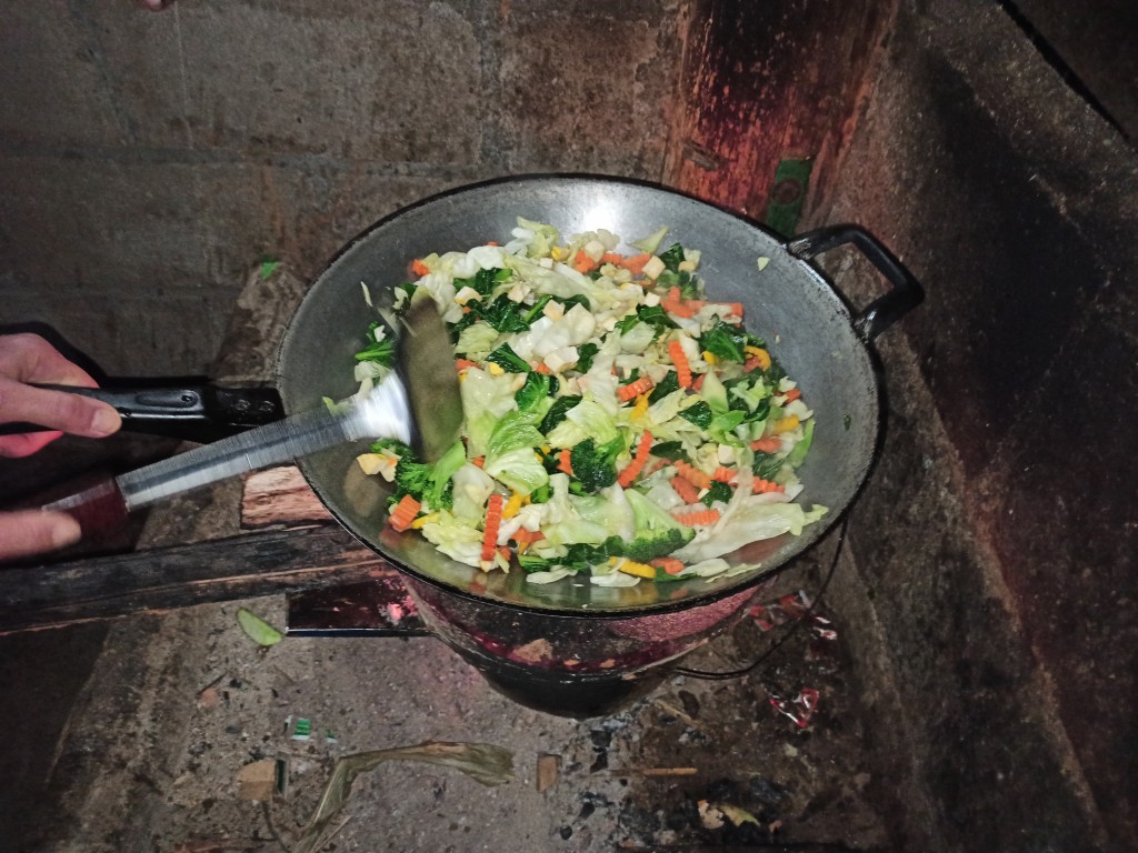 Fried vegetables with tofu Fried vegetables with tofu