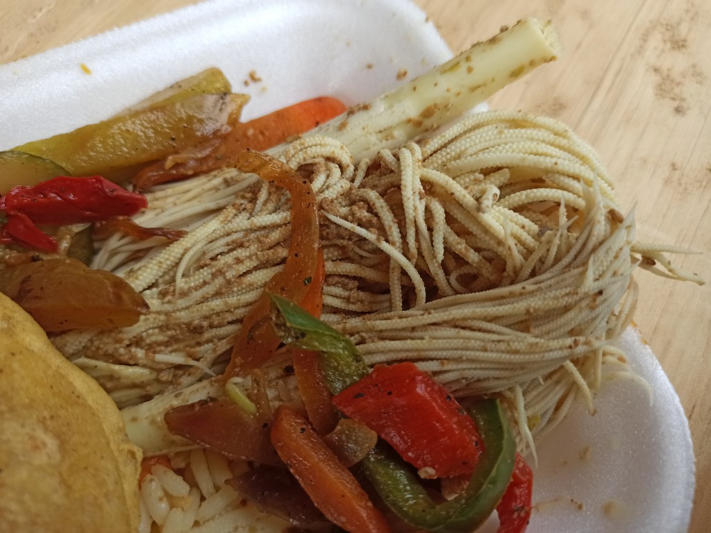 Pacaya with vegetables Pacaya with vegetables