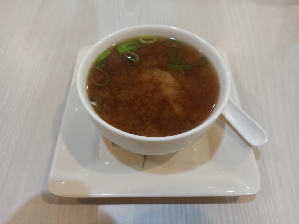 Taste of Japan in Sushi Yum, Manila - a bowl of a seaweed miso soup Taste of Japan in Sushi Yum, Manila - a bowl of a seaweed miso soup