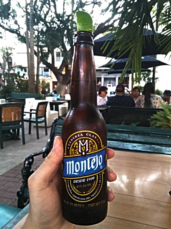 Montejo beer. Montejo beer.